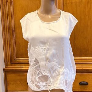 IRO Olly Ivory Silk Blouse Size 34
